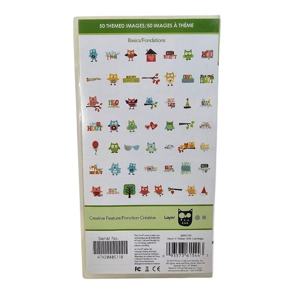 Cricut Lite Provo Craft Cartridge Hoot N Holler 200164 Link Status Unknown - Picture 3 of 11